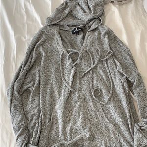 Lulus soft gray hoodie